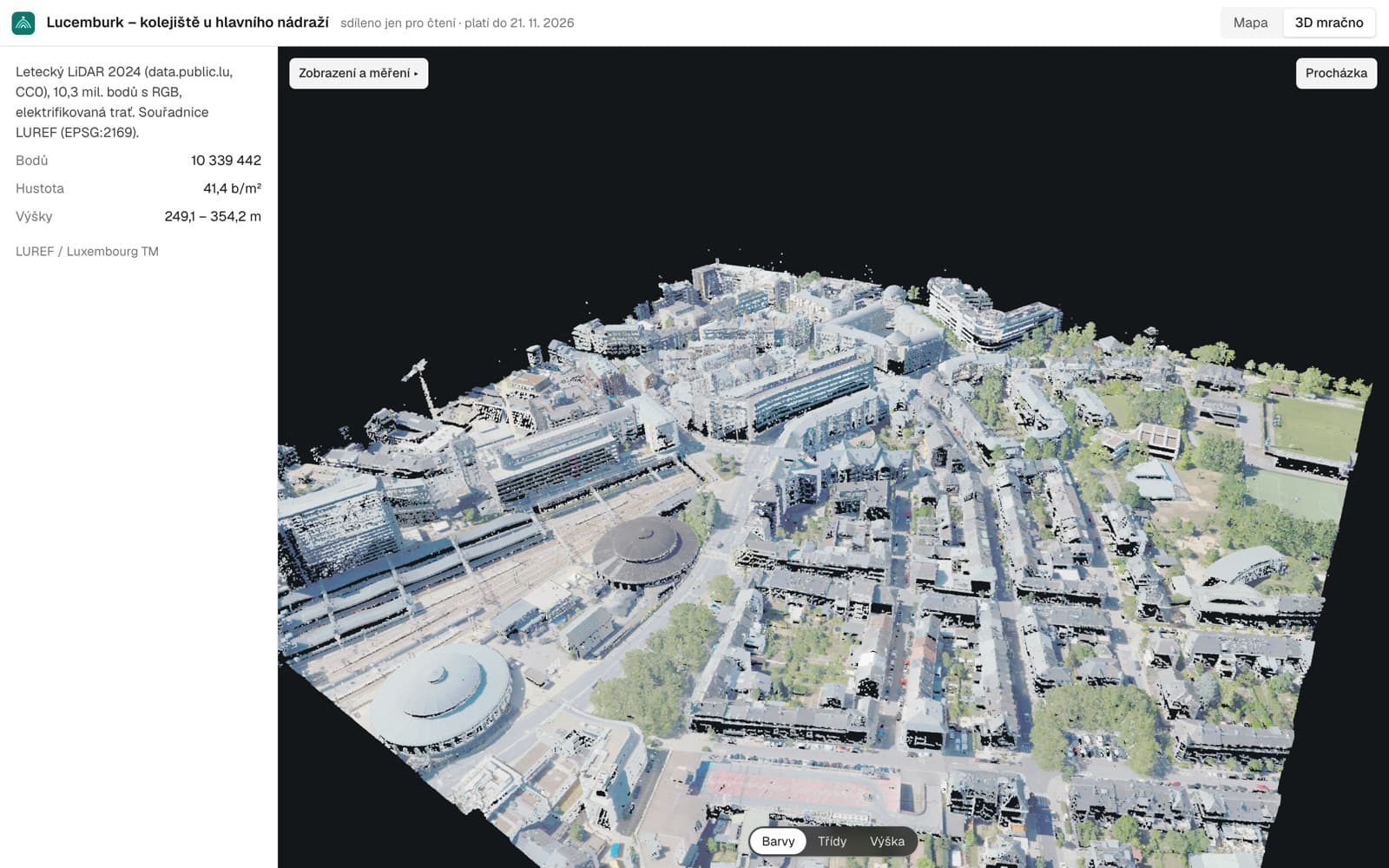 DronScan – DronScan – 3D mračno bodů
